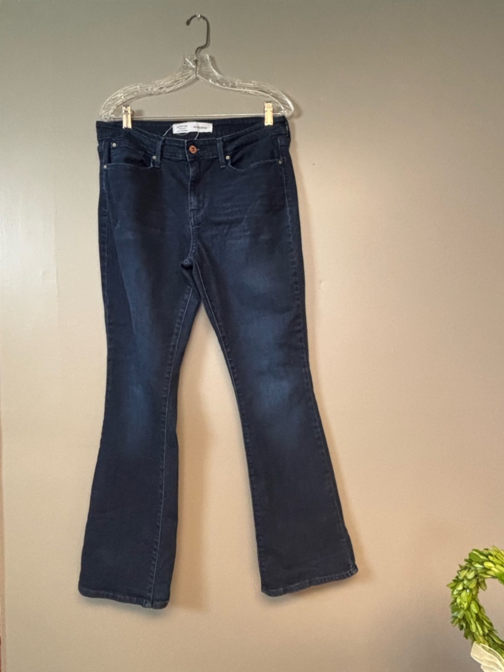 Signature by Levi Strauss Women's Dark Blue Flare Jeans